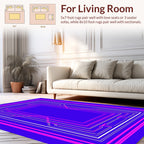Modern Rectangular Line Art Rug