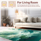 Misty Mountain Lotus Bird Scenic Rug