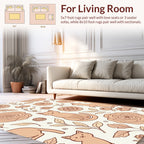 Whimsical Cats And Floral Garden Rug