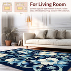 Classic Floral Vine Cobalt Rug