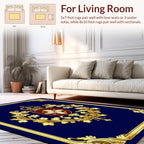 Royal Crest Scrollwork Decorative Rug