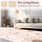 Delicate Floral Vine Pattern Rug