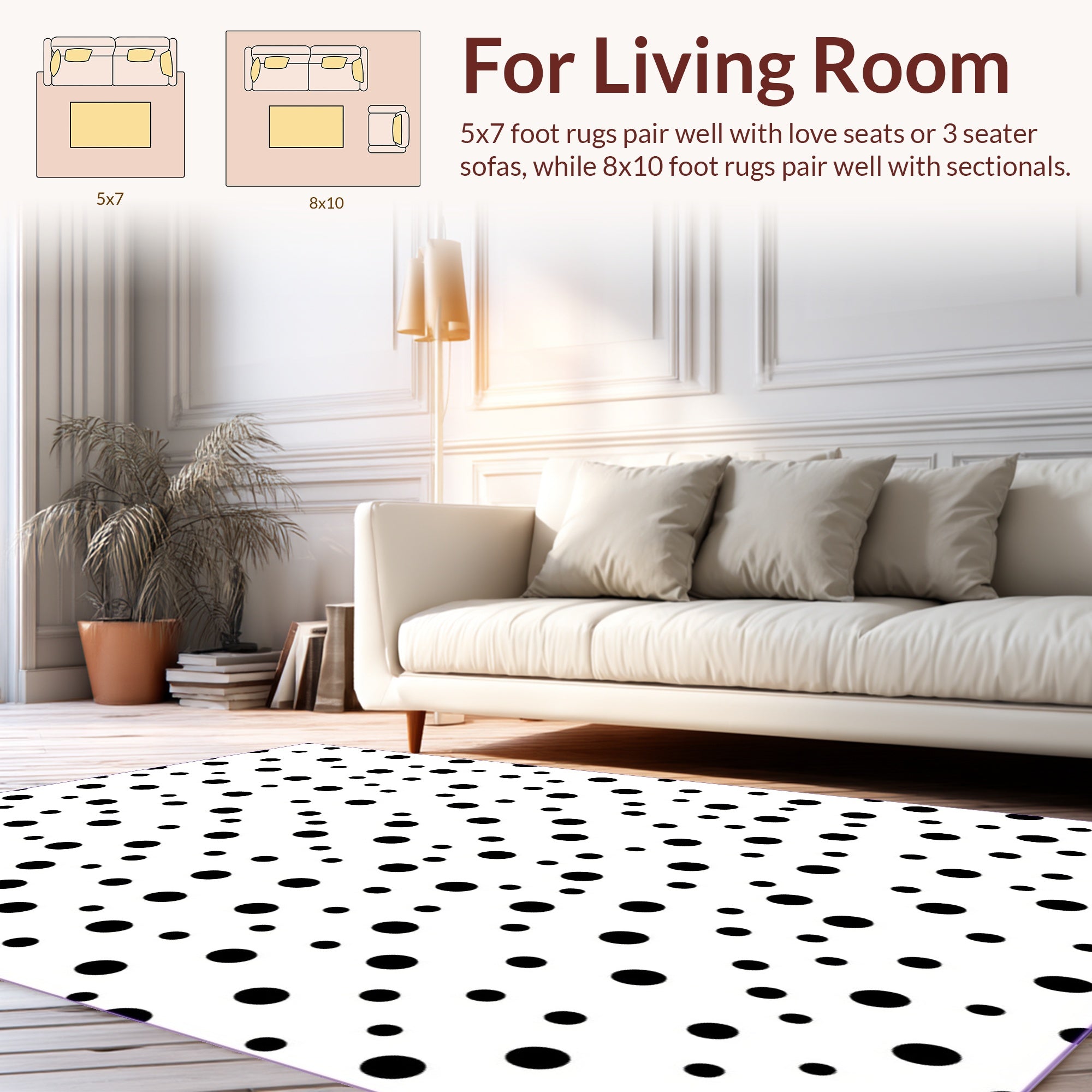 Abstract Dot Pattern Rug