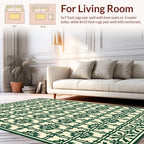 Classic Floral Lattice Geometric Design Rug
