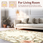 Soft Floral Vine Pattern Rug