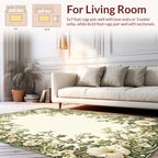 Greenery Floral Blossom Pattern Rug