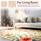 Vibrant Floral Vines Artistry Rug