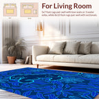 Wild Cat Floral Pattern Design Rug