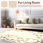 Vintage Floral Vine Scroll Rug
