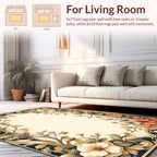 Elegant Floral Vine Pattern Rug