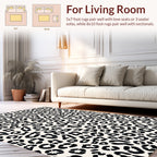 Classic Leopard Print Pattern Rug