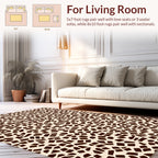 Mosaic Style Brown Dark Pattern Rug
