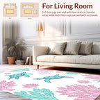 Oceanic Coral Turtle Pattern Rug