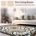 Ornate Floral Mandala Pattern Rug