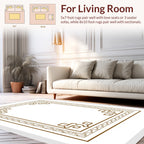 Classic Scroll Geometric Pattern Rug