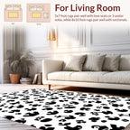 Abstract Animal Paw Print Design Rug