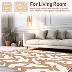 Abstract Brushstroke Pattern Rug