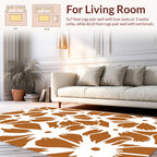 Rustic Floral Pattern Rug
