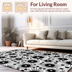 Geometric Flower Pattern Design Rug