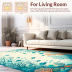 Ocean Coral Fish Branch Design Rug