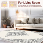 Ornate Floral Mandala Pattern Rug
