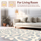 Abstract Leopard Spot Pattern Rug