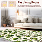 Green Ivy Vine Nature Pattern Rug