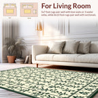 Botanical Vine Scroll Pattern Rug