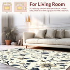 Botanical Insect Floral Pattern Design Rug