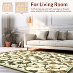 Art Nouveau Floral Vine Pattern Rug