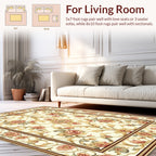 Floral Scrollwork Vintage Pattern Rug