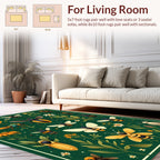 Nature Entomology Insect Collection Pattern Rug