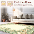 Elegant Floral Swirl Vintage Pattern Rug