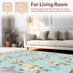 Charming Vintage Floral Pattern Design Rug