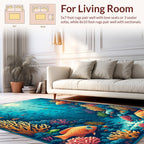 Coral Reef Fish Underwater Scene Rug