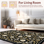 Whimsical Bunny Floral Grove Rug