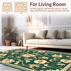 Ornate Floral Scrollwork Pattern Rug