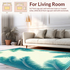 Tropical Leaf Bordered Design Rug