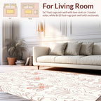 Floral Art Nouveau Styled Abstract Pattern Rug