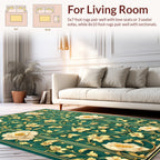Ornate Floral Vine Pattern Rug