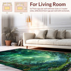 Galactic Forest Dreamscape Rug