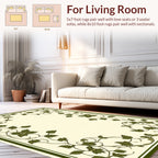 Vine Swirl Leaf Border Design Rug