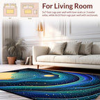 Cosmic Ocean Wavy Pattern Rug