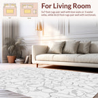 Abstract Sketchy Organic Pattern Rug