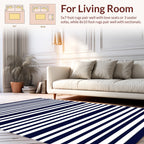 Classic Horizontal Stripe Pattern Rug