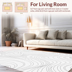 Abstract Contour Line Pattern Rug