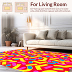 Groovy Fun Abstract Shapes Rug