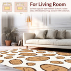 Whimsical Potato Pattern Design Rug