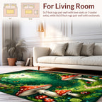 Enchanted Forest Mushroom Ladybug Path Rug