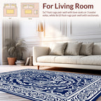Ornate Tiger Face Intricate Border Rug